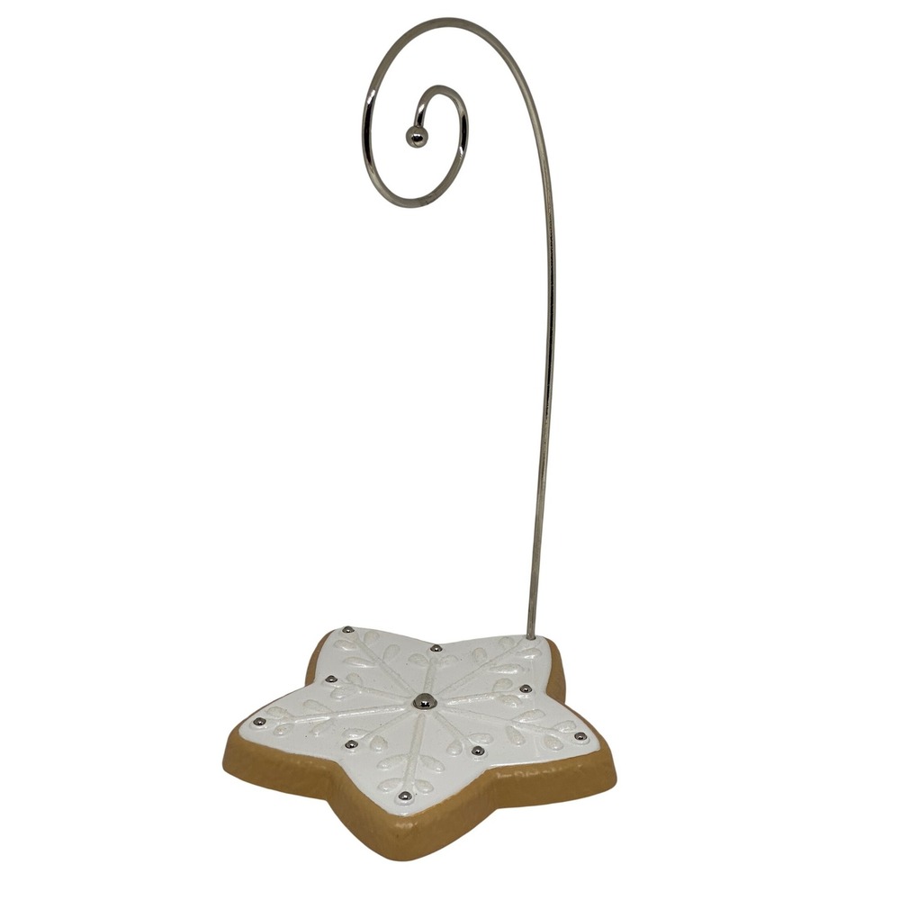 Hallmark Ornament Display Stand White Snowflake Cookie Club Exclusive 2021 Stand